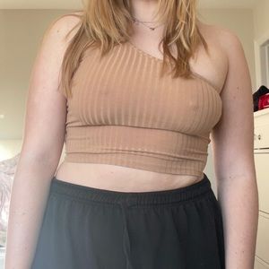 One shoulder tank top